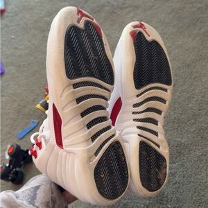 White and Red Sneakers